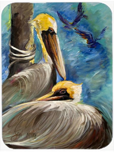 Pelicans Remembering Glass Cutting Board Large JMK1145LCB by Caroline's Treasures