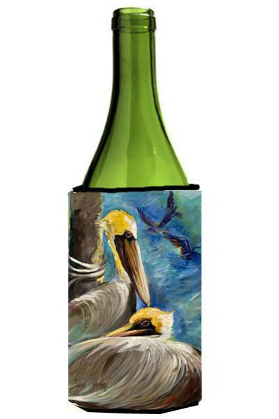 Pelicans Remembering Wine Bottle Beverage Insulator Hugger JMK1145LITERK by Caroline&#39;s Treasures