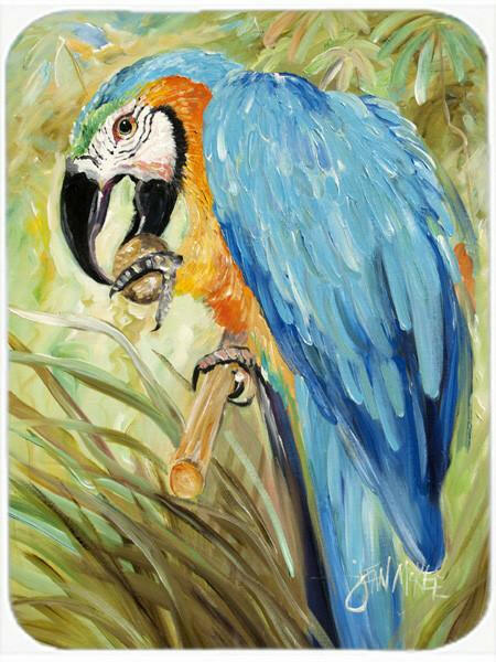 Blue Parrots Mouse Pad, Hot Pad or Trivet JMK1147MP by Caroline&#39;s Treasures