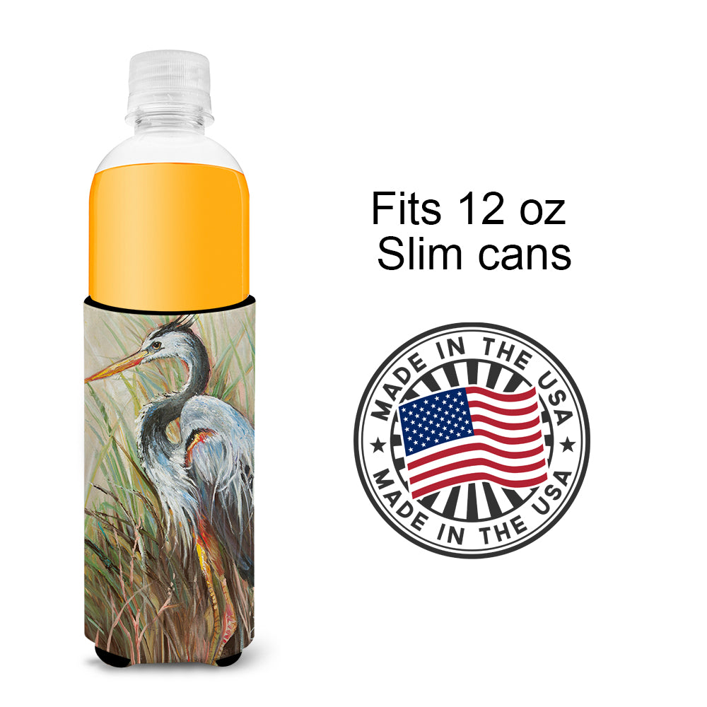 Blue Heron Gazing West Ultra Beverage Insulators for slim cans JMK1149MUK.