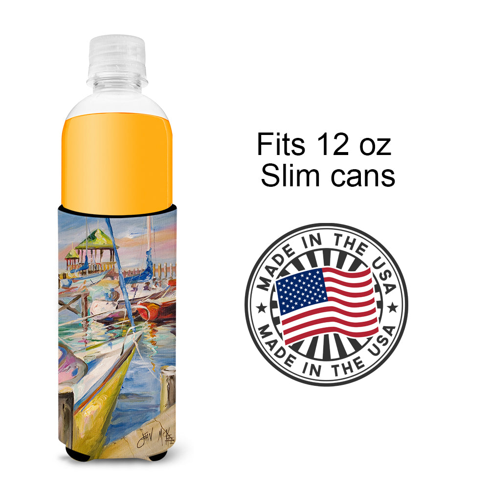 Boat Docks Sailboats Ultra Beverage Insulators for slim cans JMK1151MUK.