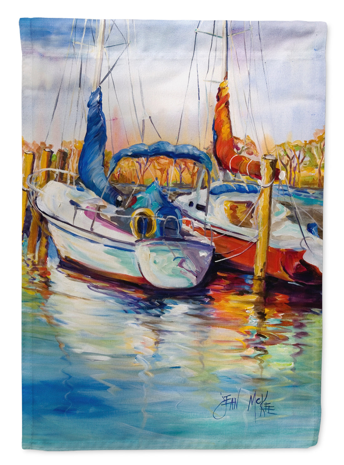 Mississippi Sailboats Flag Canvas House Size JMK1158CHF  the-store.com.