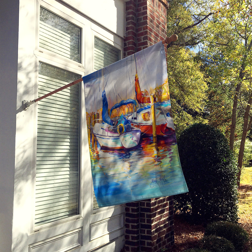 Mississippi Sailboats Flag Canvas House Size JMK1158CHF