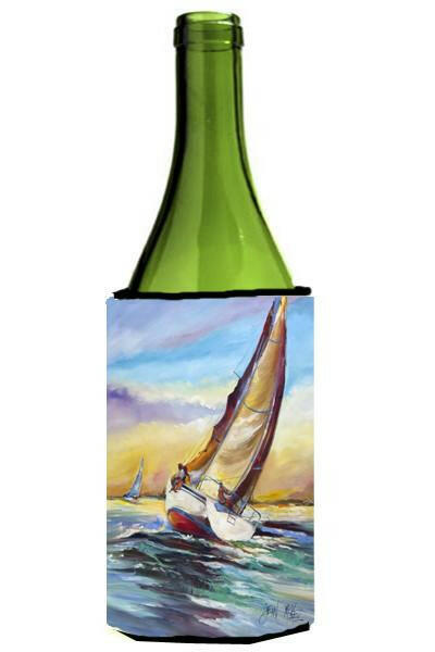 Horn Island Sailboat Race Wine Bottle Beverage Insulator Hugger JMK1159LITERK by Caroline&#39;s Treasures