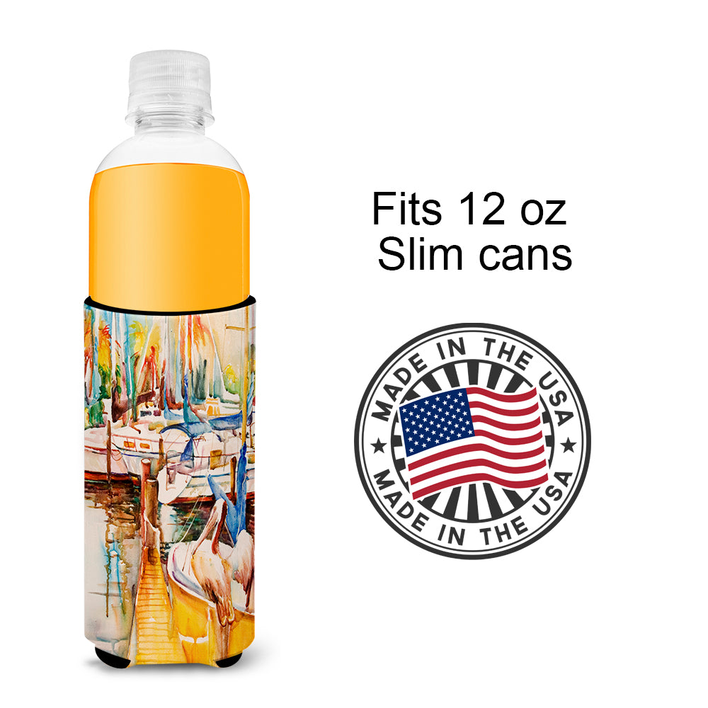 Sailboats and Pelicans Ultra Beverage Insulators for slim cans JMK1160MUK.