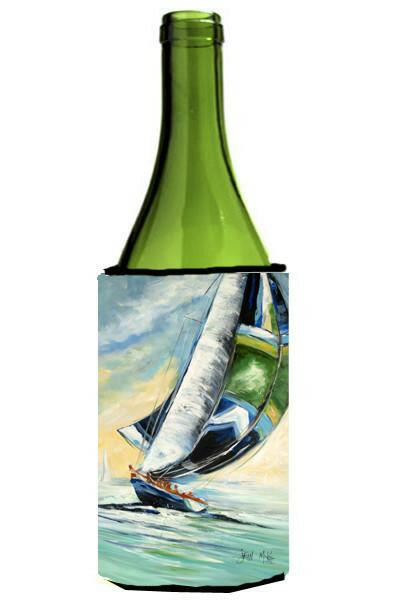 Cruising the Coast Sailboats Wine Bottle Beverage Insulator Hugger JMK1163LITERK by Caroline's Treasures
