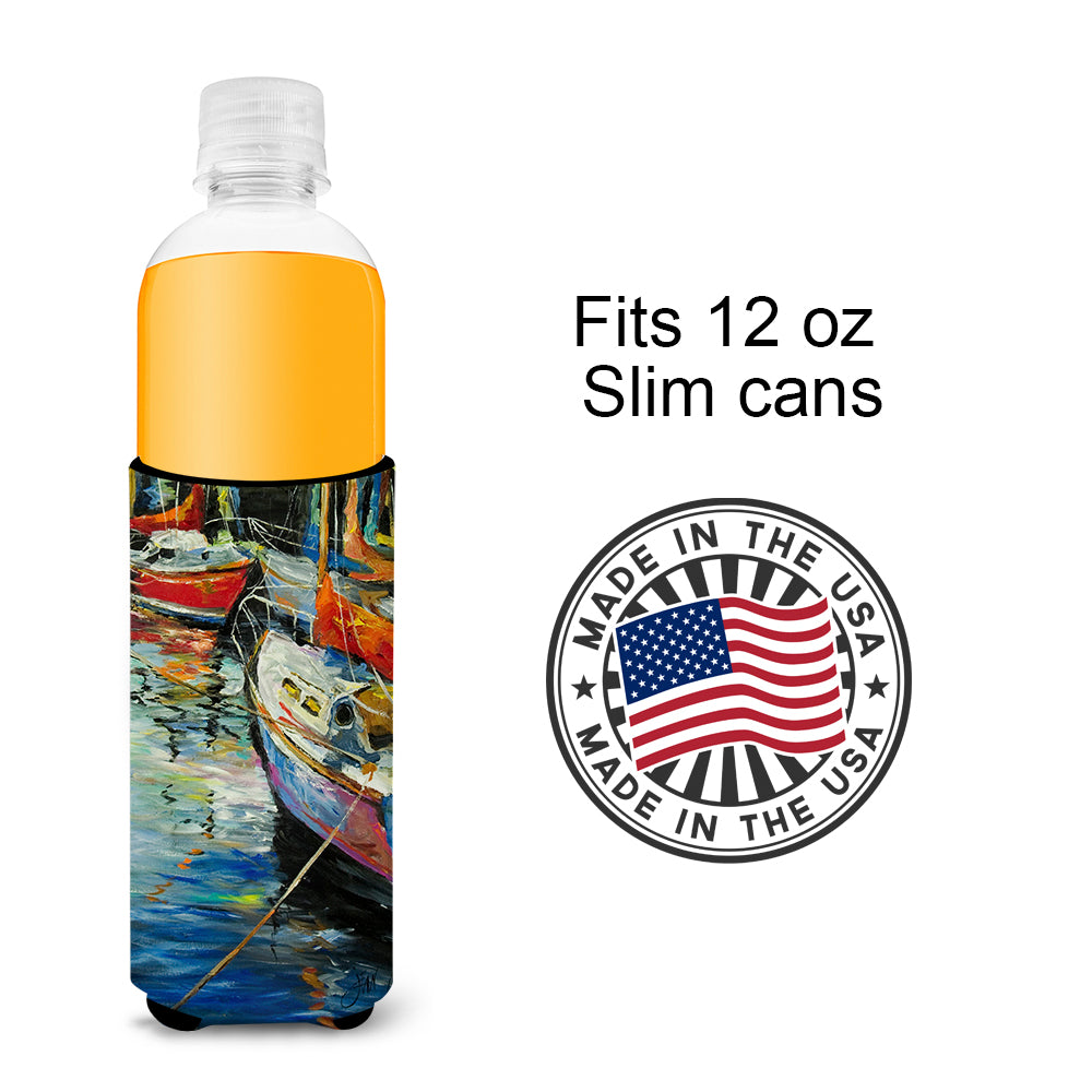 Boat Talk Sailboats Ultra Beverage Insulators for slim cans JMK1164MUK.