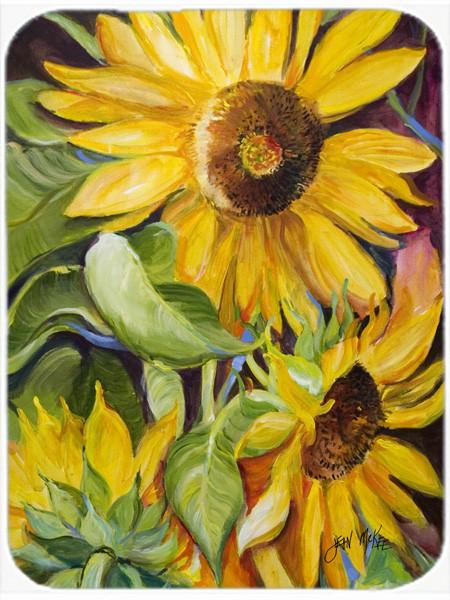 Sunflowers Glass Cutting Board Large JMK1172LCB by Caroline&#39;s Treasures