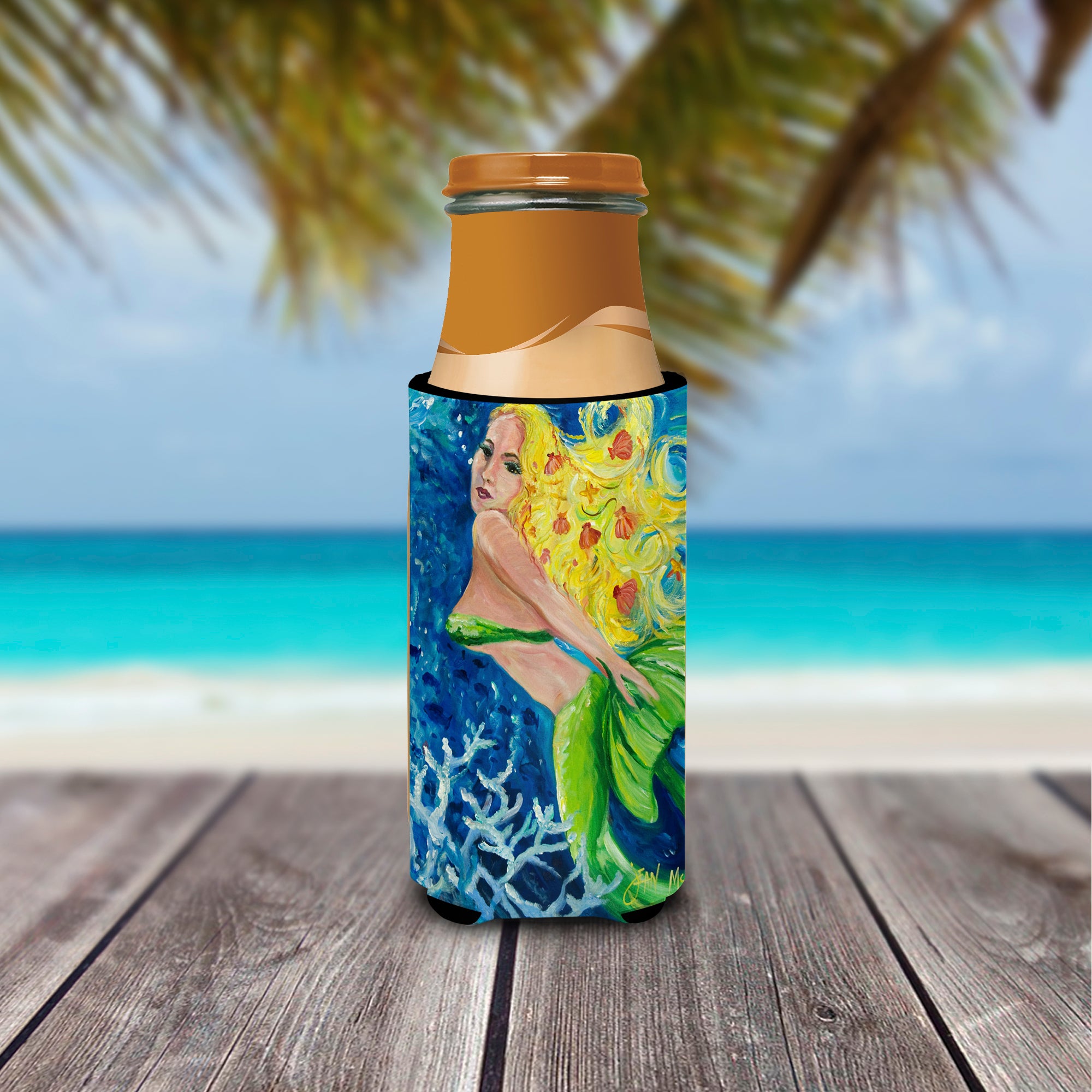 Blonde Mermaid Ultra Beverage Insulators for slim cans JMK1179MUK