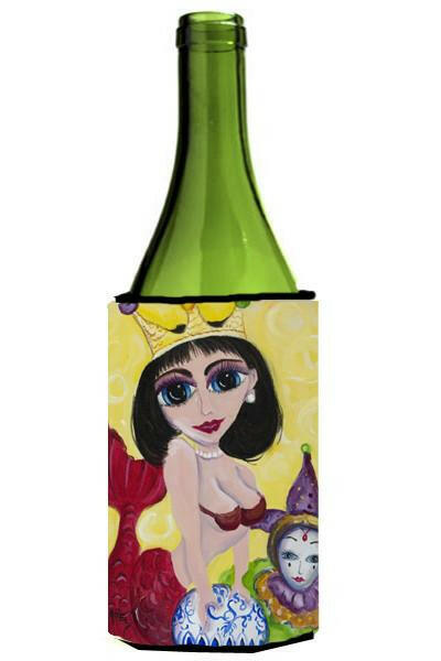 Mardi Gras Queen Mermaid Wine Bottle Beverage Insulator Hugger JMK1180LITERK by Caroline&#39;s Treasures