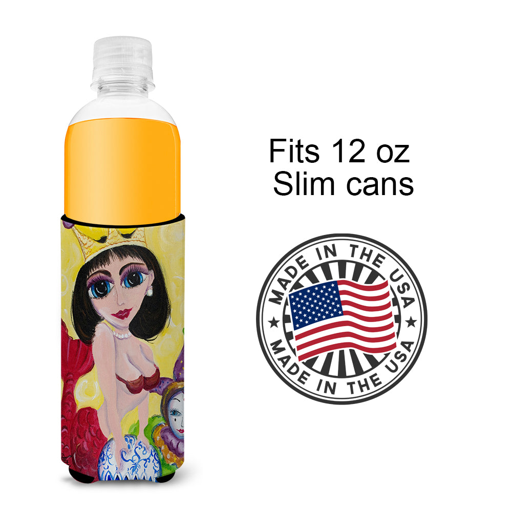Mardi Gras Queen Mermaid Ultra Beverage Insulators for slim cans JMK1180MUK