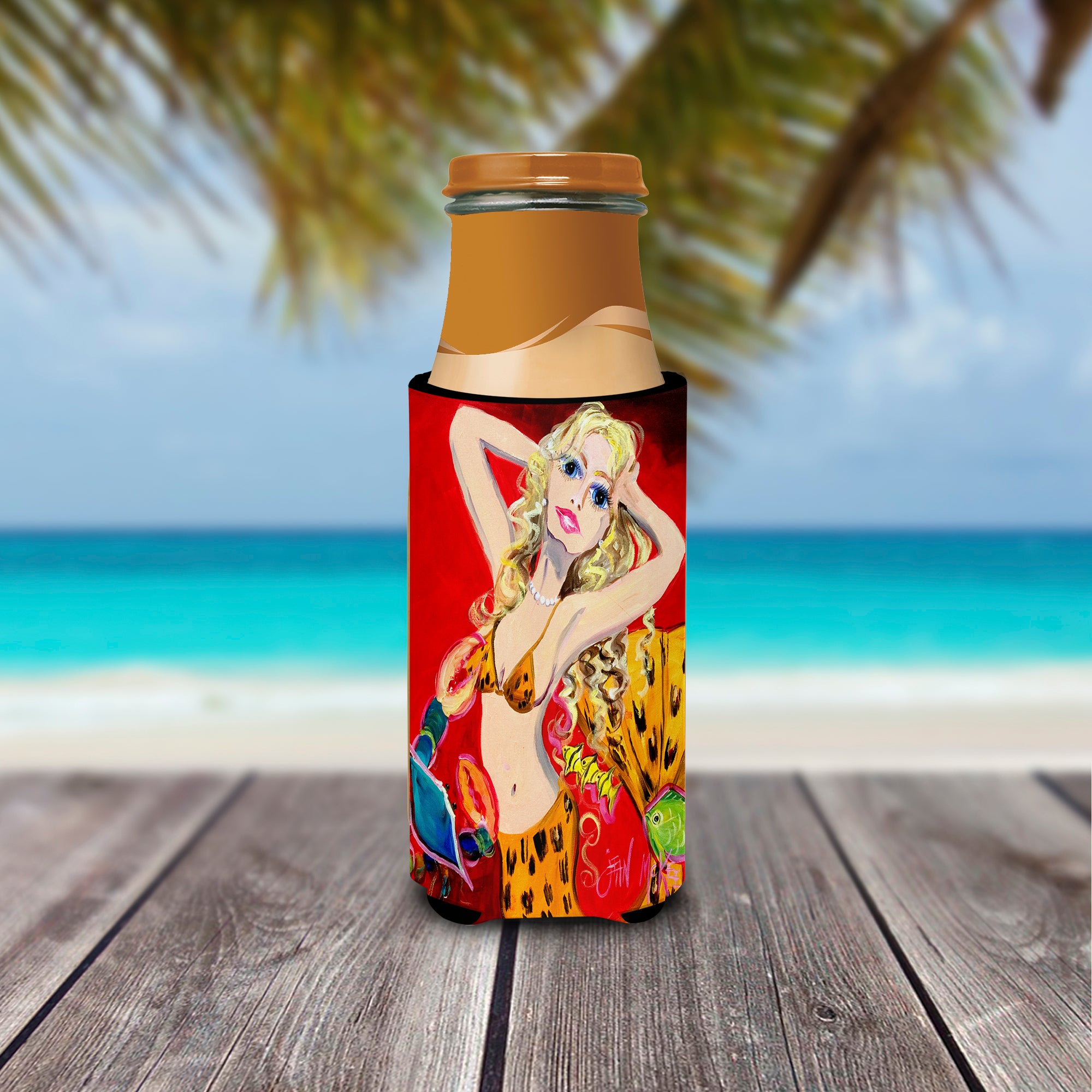 Red Mermaid Ultra Beverage Insulators for slim cans JMK1181MUK.