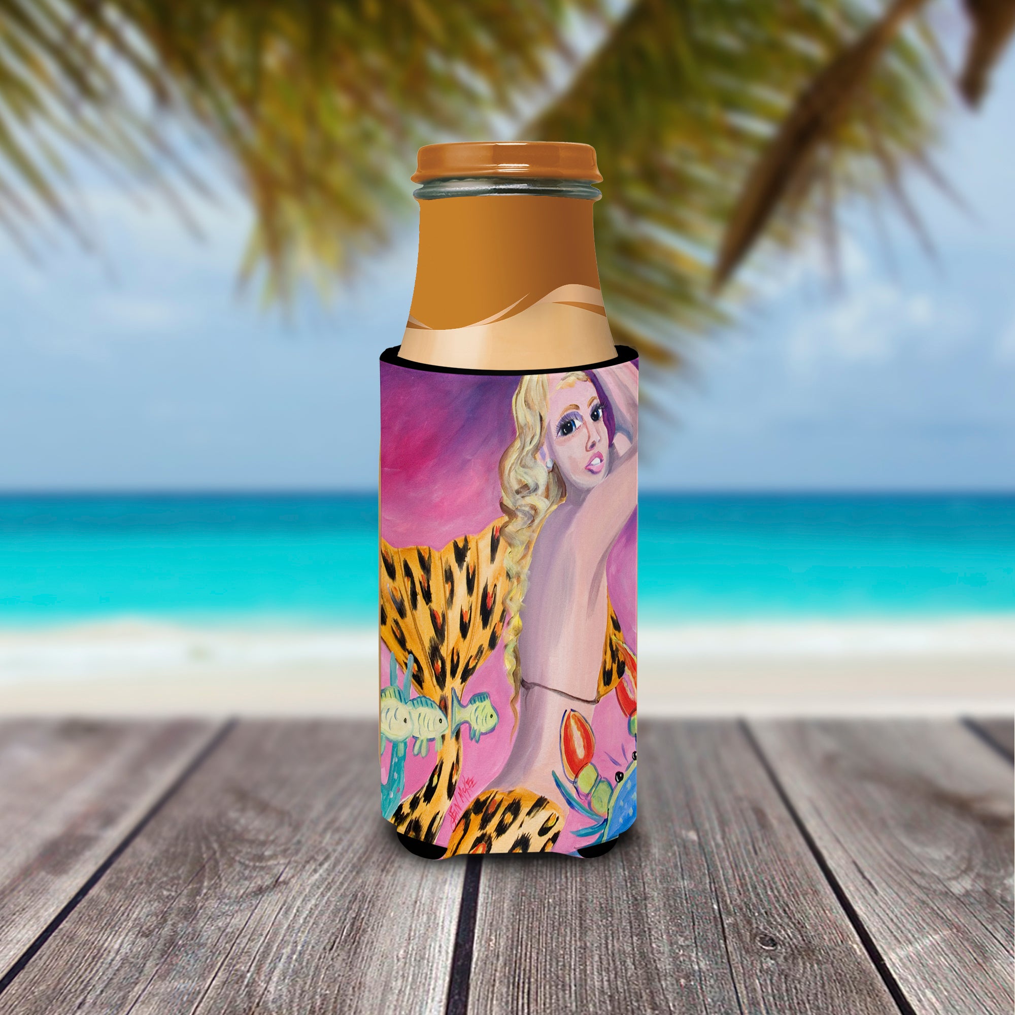 Pink Mermaid Ultra Beverage Insulators for slim cans JMK1182MUK
