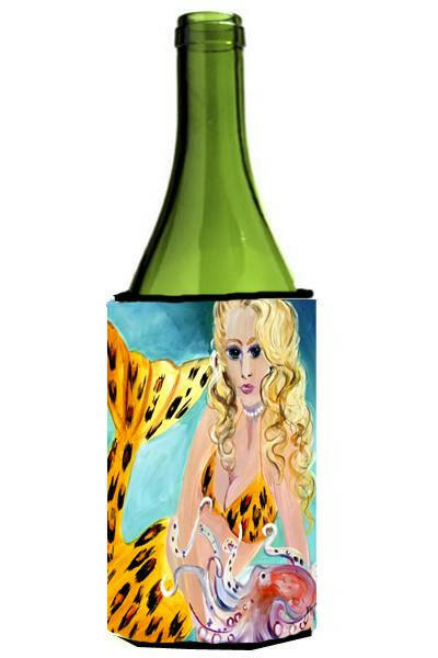Teal Mermaid Wine Bottle Beverage Insulator Hugger JMK1184LITERK by Caroline&#39;s Treasures