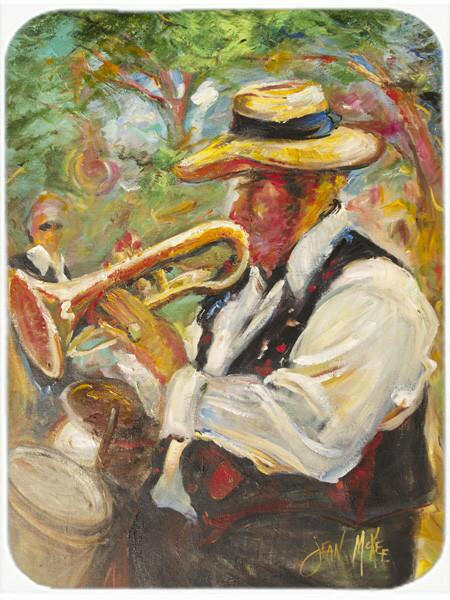 Jazz Trumpet Glass Cutting Board Large JMK1185LCB by Caroline&#39;s Treasures