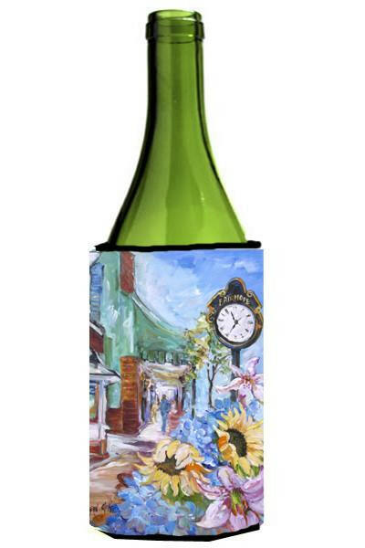 Fairhope Clock Wine Bottle Beverage Insulator Hugger JMK1187LITERK by Caroline&#39;s Treasures