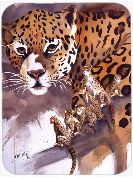 Cheetah Glass Cutting Board Large JMK1193LCB by Caroline&#39;s Treasures