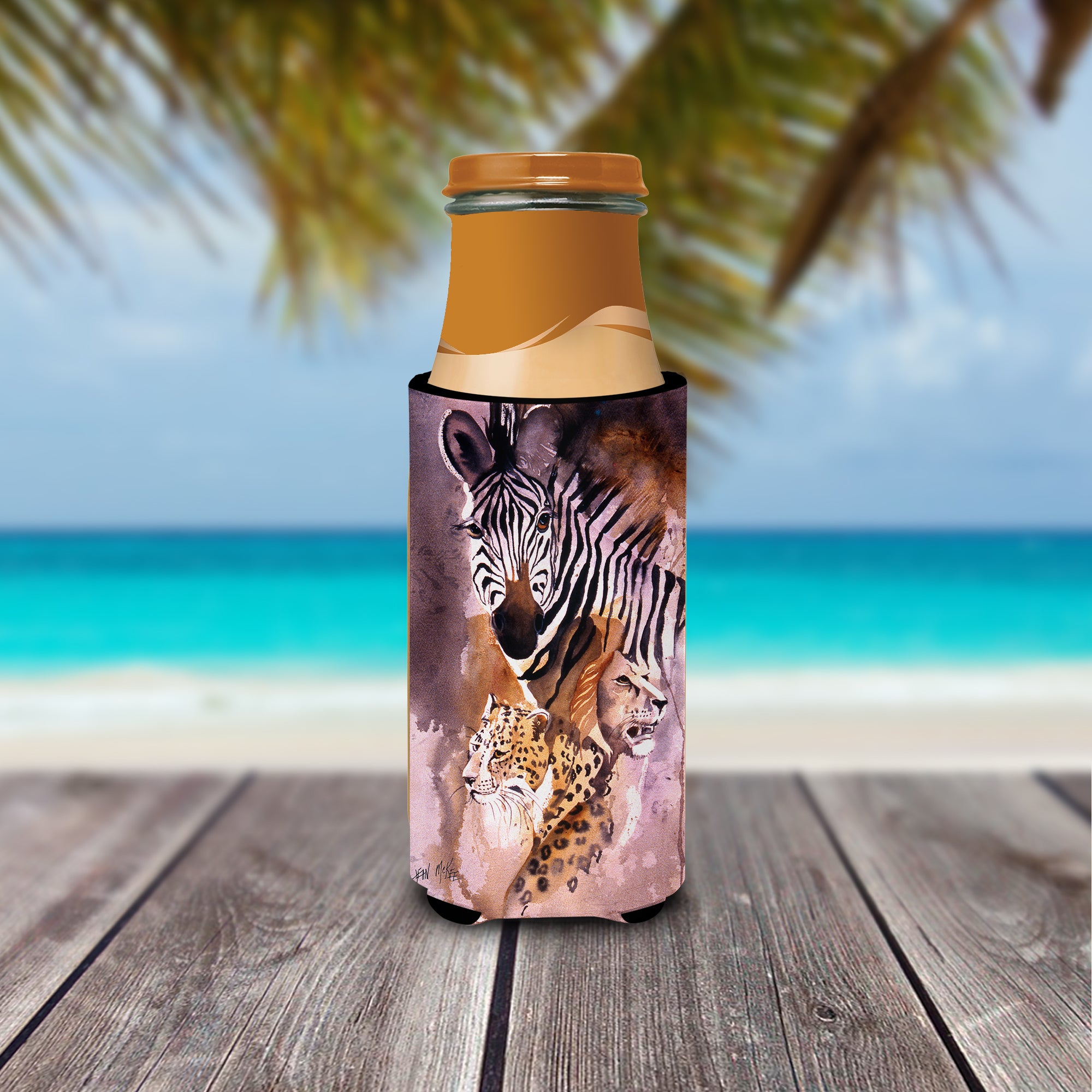 Cheetah, Lion, and Zebra Ultra Beverage Insulators for slim cans JMK1194MUK