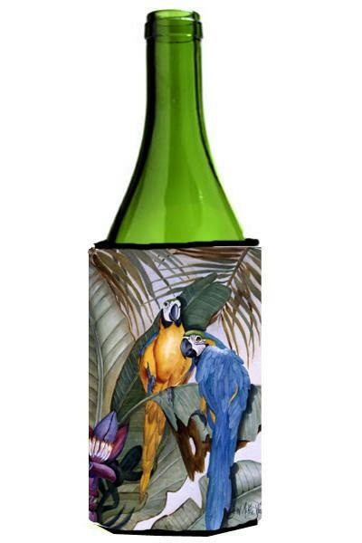 Parrots Wine Bottle Beverage Insulator Hugger JMK1195LITERK by Caroline&#39;s Treasures