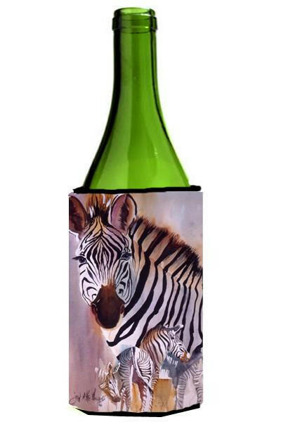 Zebras Wine Bottle Beverage Insulator Hugger JMK1197LITERK by Caroline's Treasures