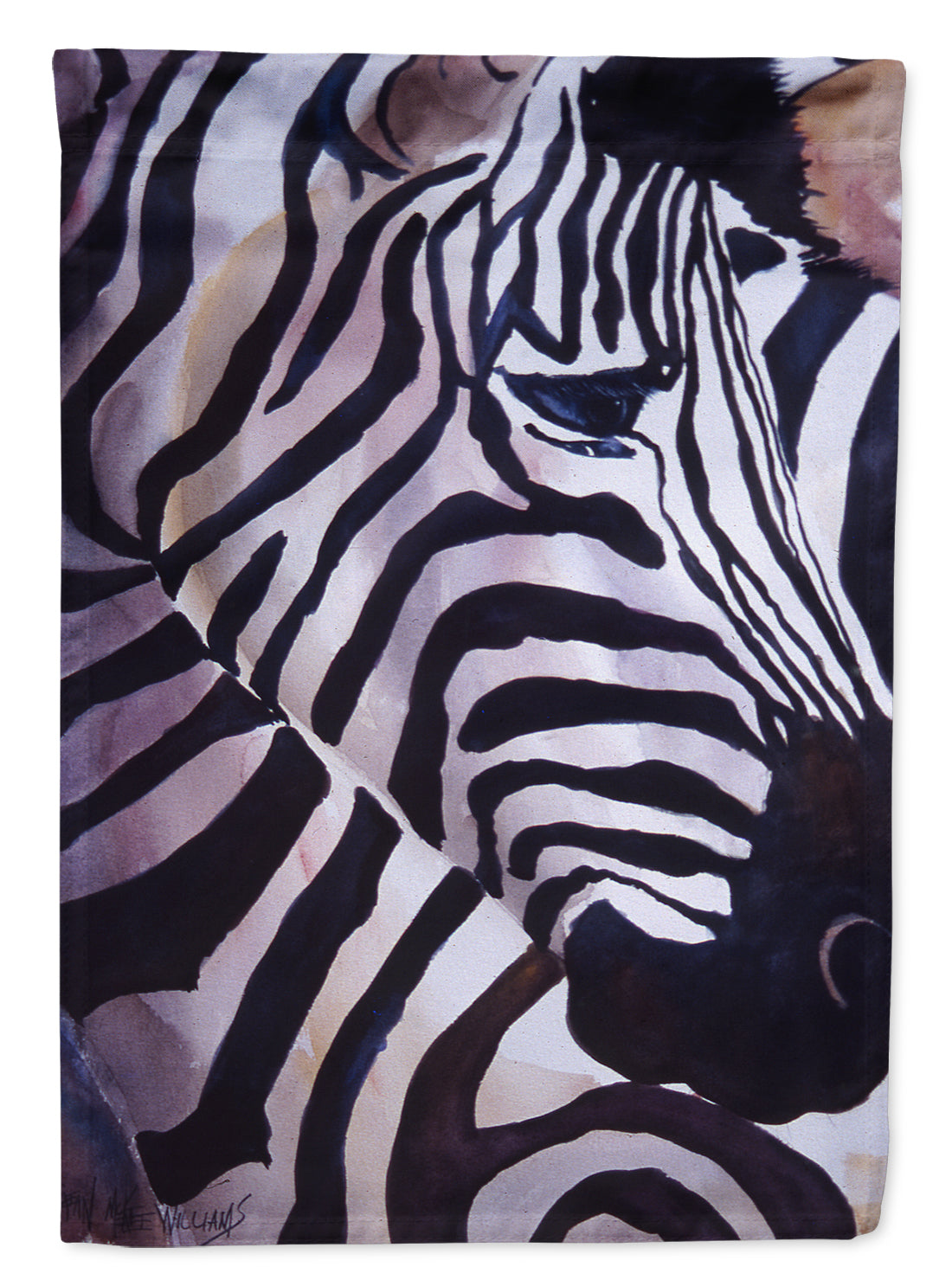 Zebra Head Flag Canvas House Size JMK1198CHF