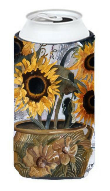 Pot of Sunflowers Tall Boy Beverage Insulator Hugger JMK1202TBC by Caroline&#39;s Treasures
