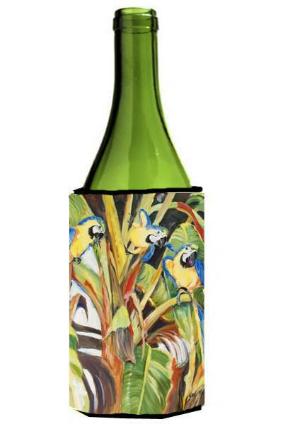 Parrots Wine Bottle Beverage Insulator Hugger JMK1203LITERK by Caroline&#39;s Treasures