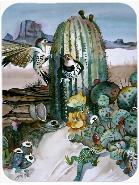 Cactus Flowers Glass Cutting Board Large JMK1205LCB by Caroline's Treasures