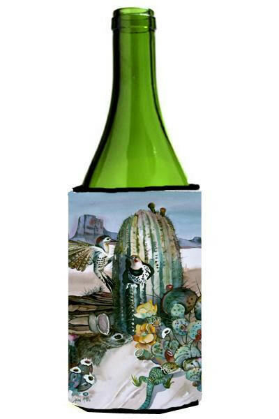 Cactus Flowers Wine Bottle Beverage Insulator Hugger JMK1205LITERK by Caroline&#39;s Treasures