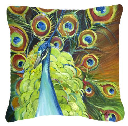 Peacock Canvas Fabric Decorative Pillow by Caroline's Treasures