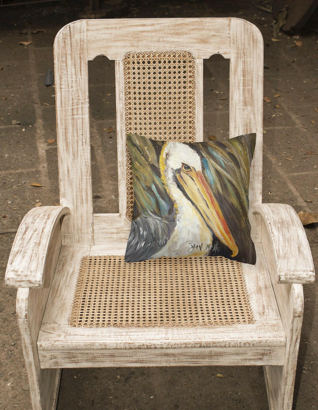 Pelican lookin West Canvas Fabric Decorative Pillow JMK1216PW1414 by Caroline's Treasures