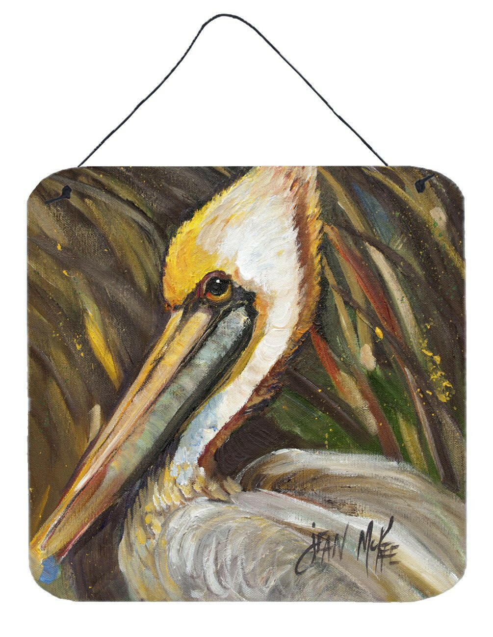 Pelican lookin East Wall or Door Hanging Prints JMK1217DS66 by Caroline&#39;s Treasures