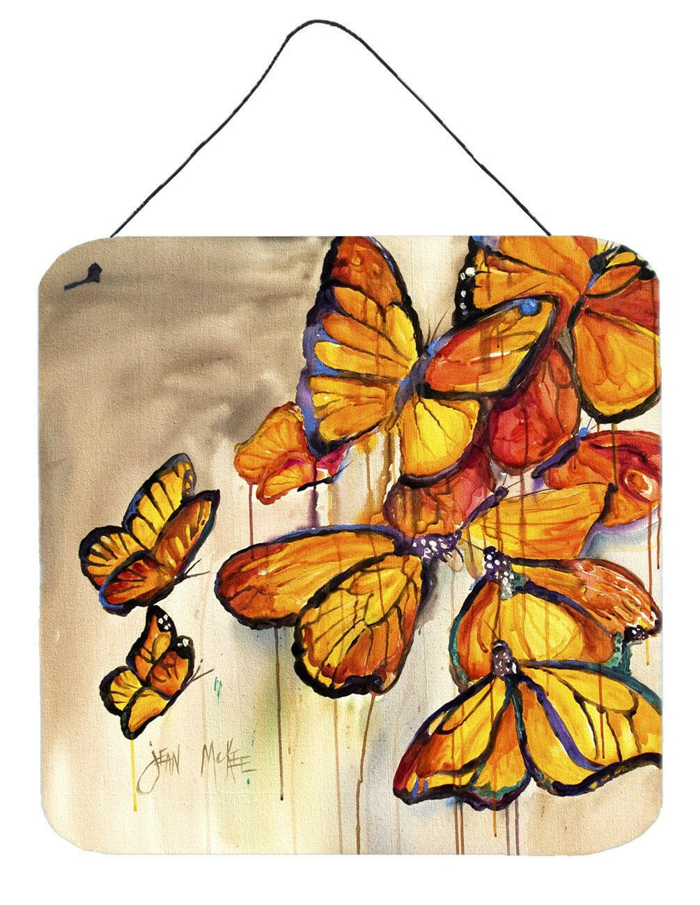 Butterflies Wall or Door Hanging Prints JMK1220DS66 by Caroline&#39;s Treasures