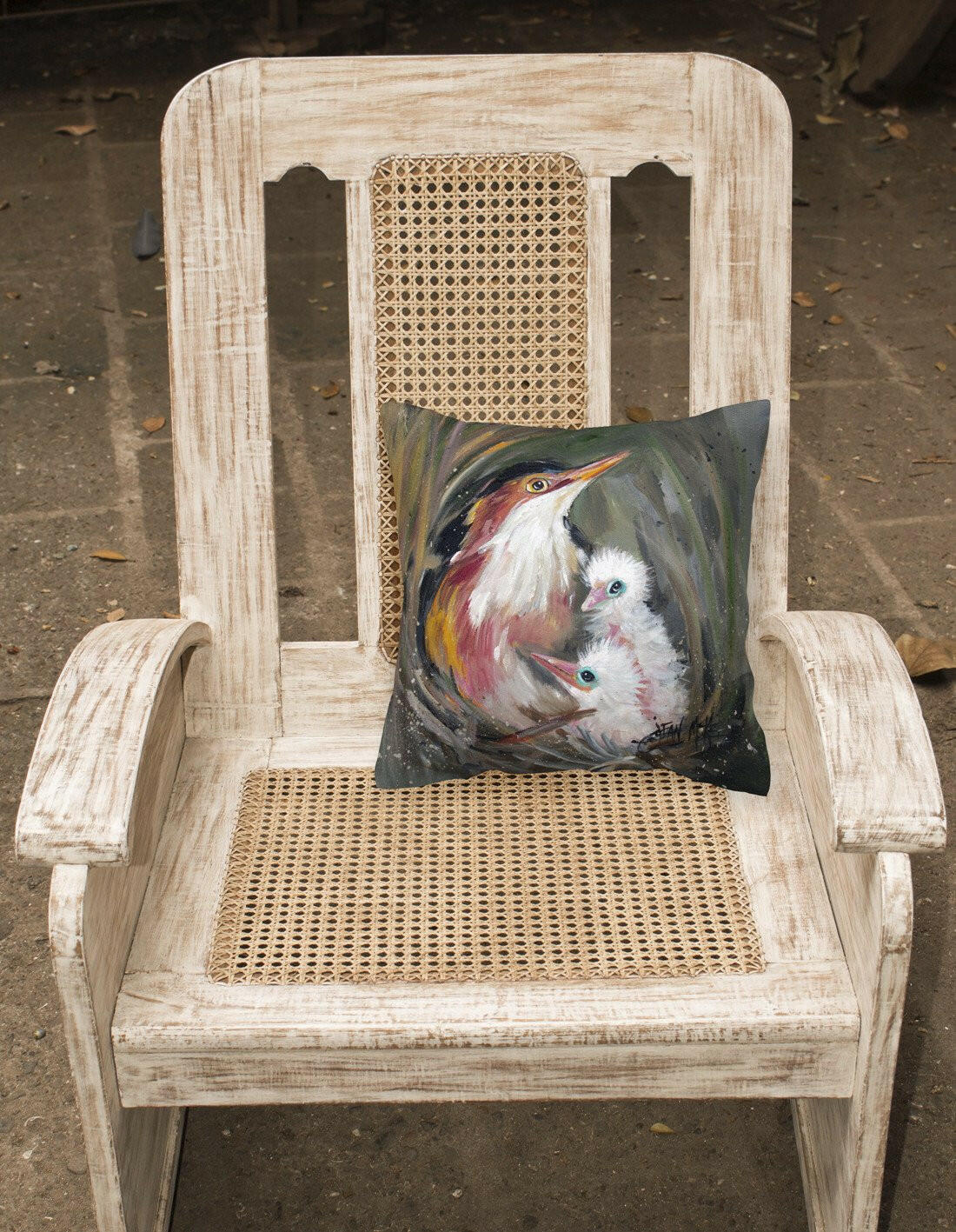 Happy Family Canvas Fabric Decorative Pillow JMK1224PW1414 by Caroline's Treasures