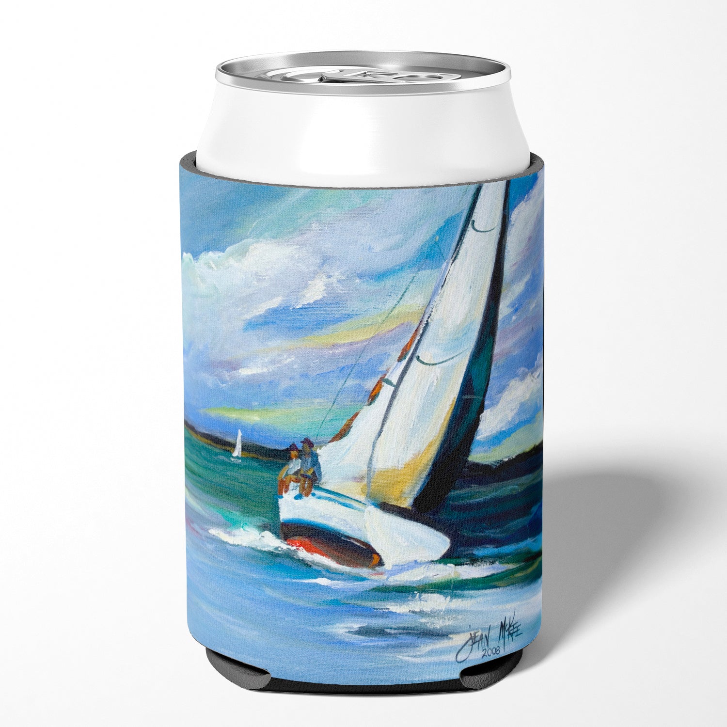Two and a Sailboat Can or Bottle Hugger JMK1232CC.
