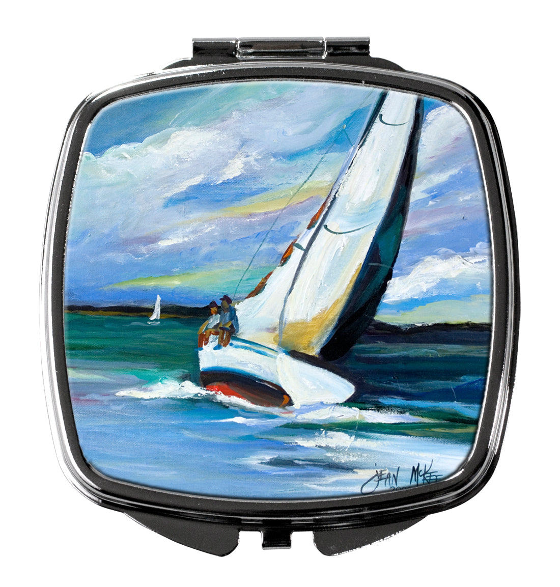 Two and a Sailboat Compact Mirror JMK1232SCM  the-store.com.