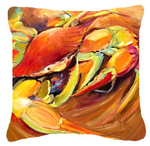 Crab Spice Canvas Fabric Decorative Pillow by Caroline&#39;s Treasures