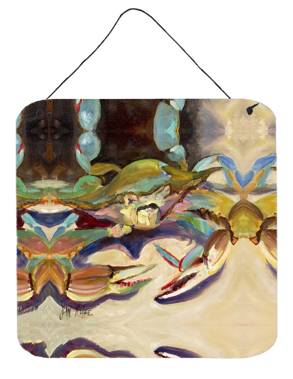 Crab tailfin Crab Wall or Door Hanging Prints JMK1259DS66 by Caroline&#39;s Treasures