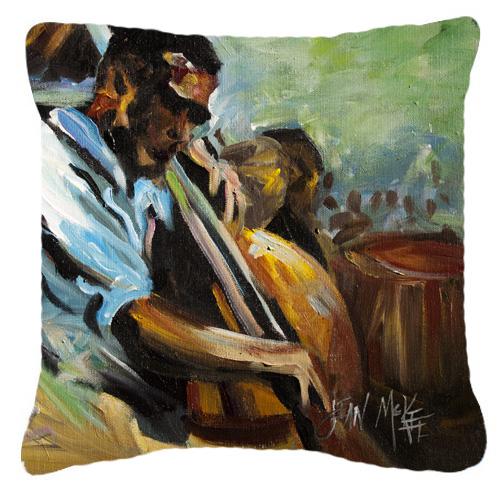 Jazz Bass Canvas Fabric Decorative Pillow by Caroline&#39;s Treasures