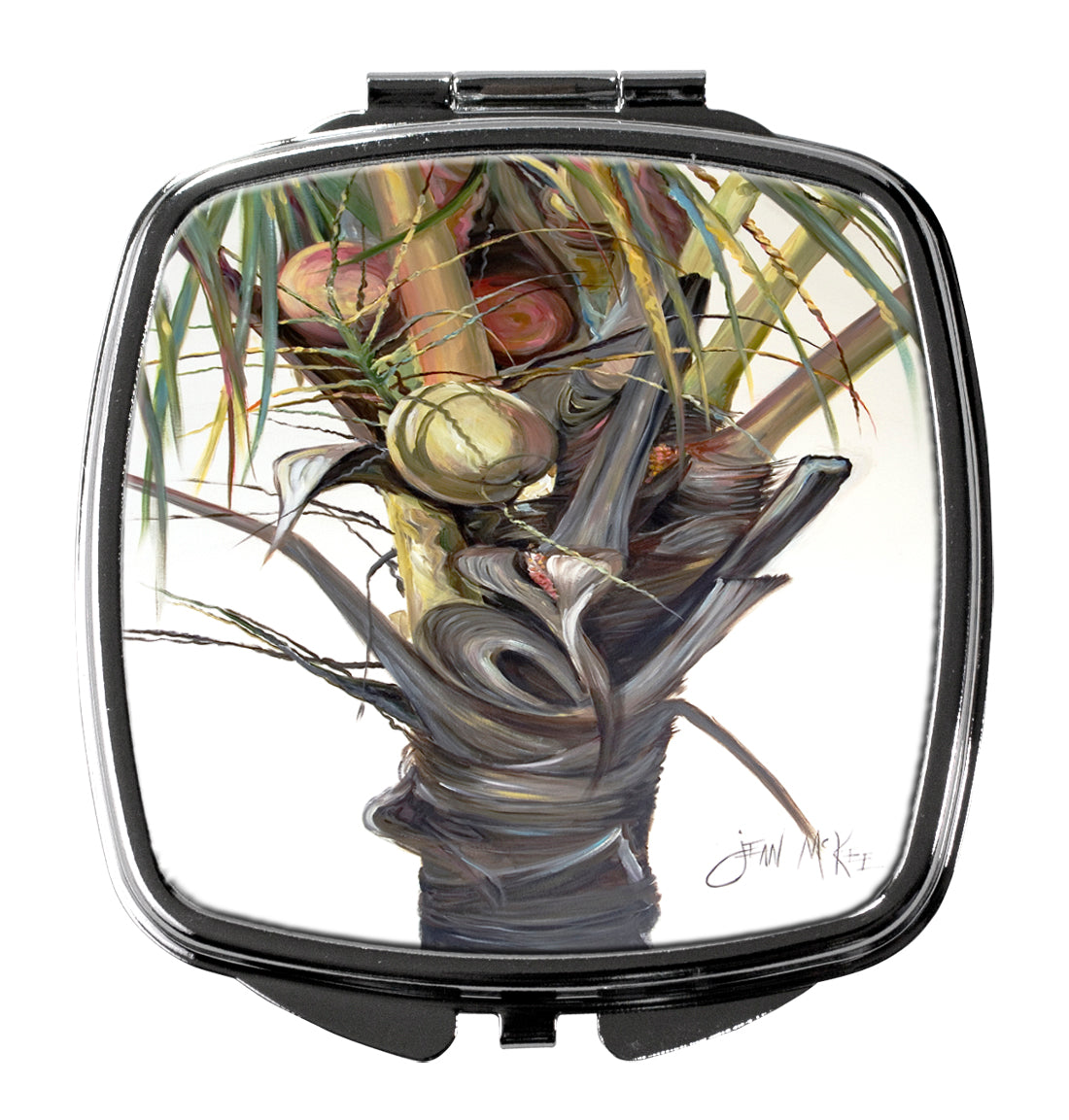 Coconut Tree Top Compact Mirror JMK1279SCM