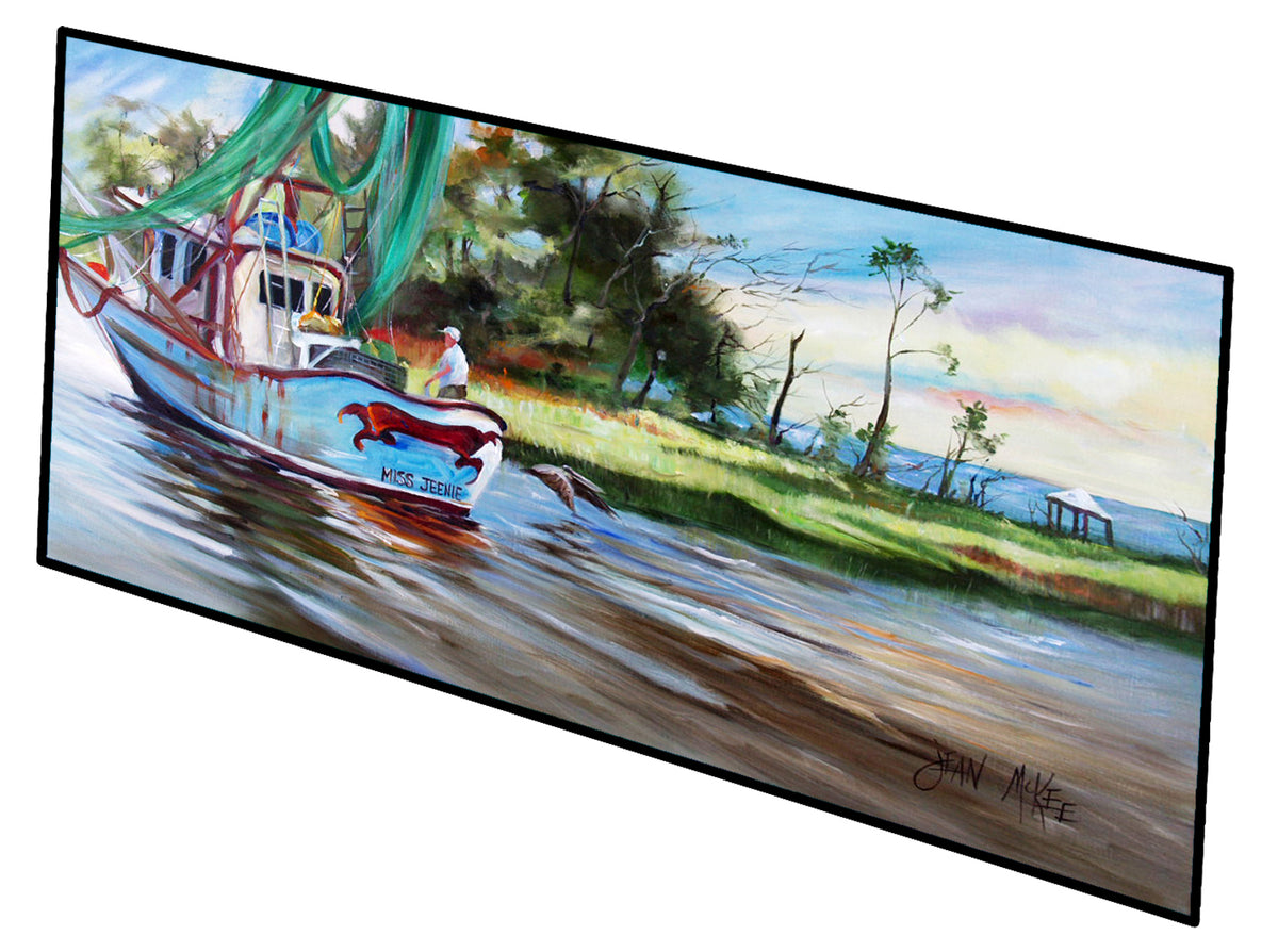 Shrimp Boats Miss Jeanie Indoor or Outdoor Runner Mat 28x58 JMK1320HRM2858 - the-store.com
