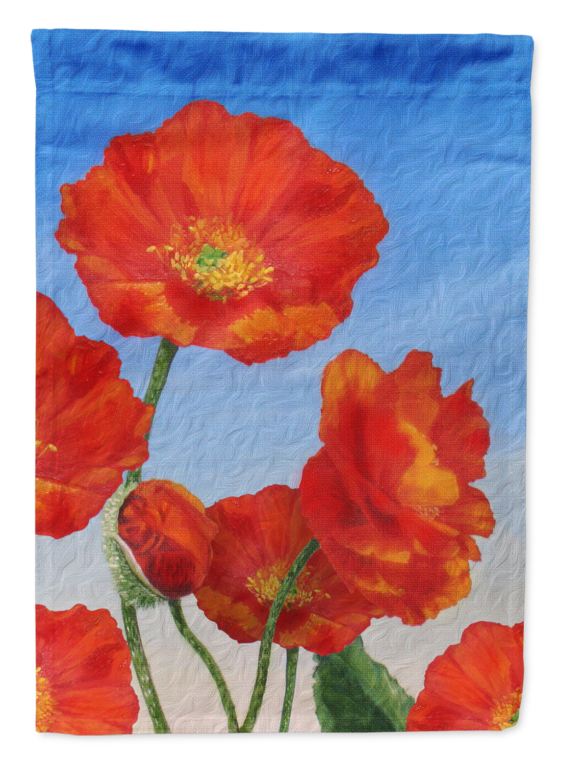 Poppies by Sinead Jones Flag Canvas House Size JOS0273CHF