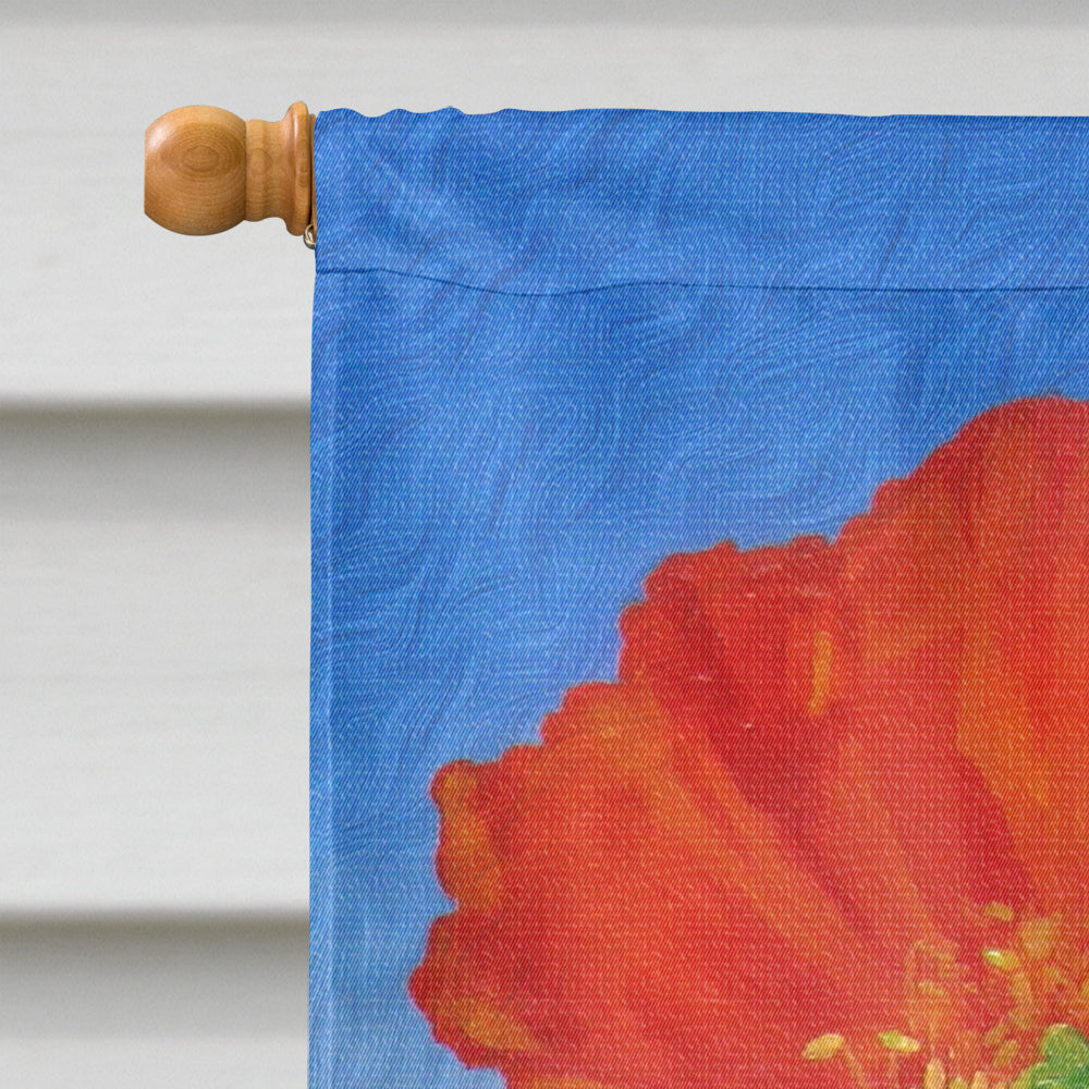 Poppies by Sinead Jones Flag Canvas House Size JOS0273CHF