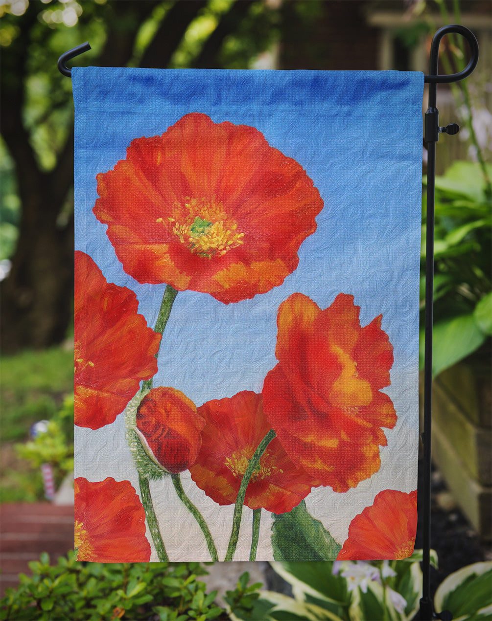 Poppies by Sinead Jones Flag Garden Size JOS0273GF.