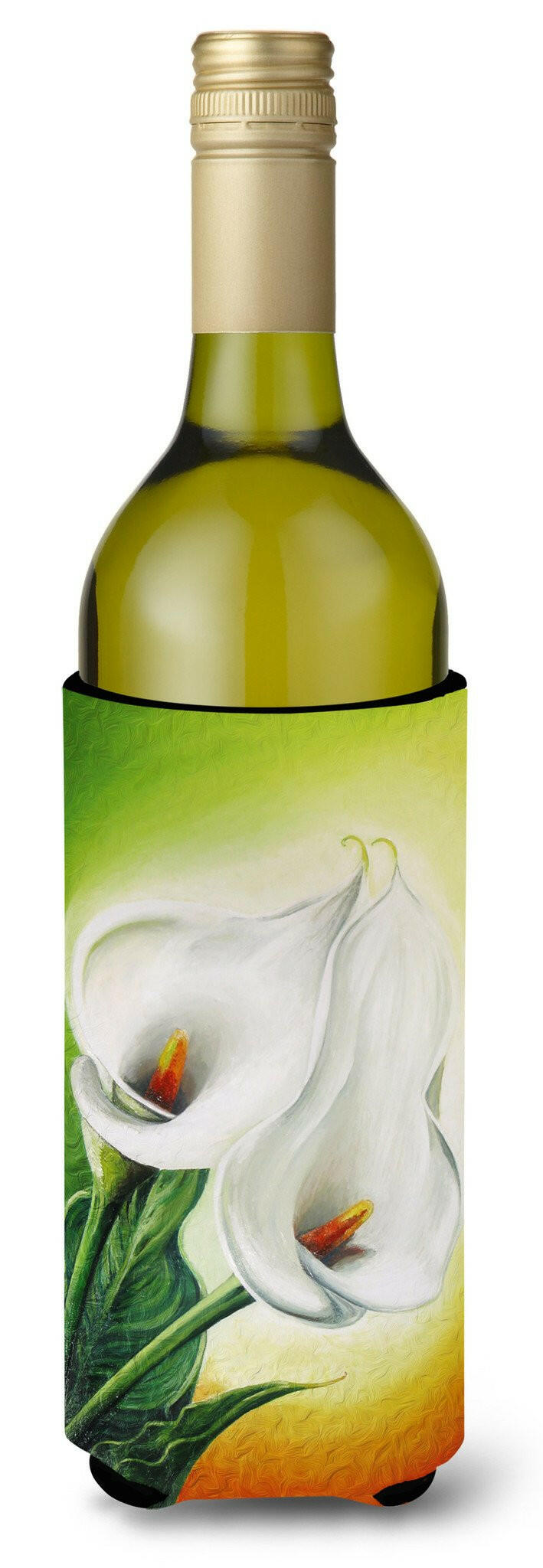 Lilies by Sinead Jones Wine Bottle Beverage Insulator Hugger JOS0274LITERK by Caroline&#39;s Treasures