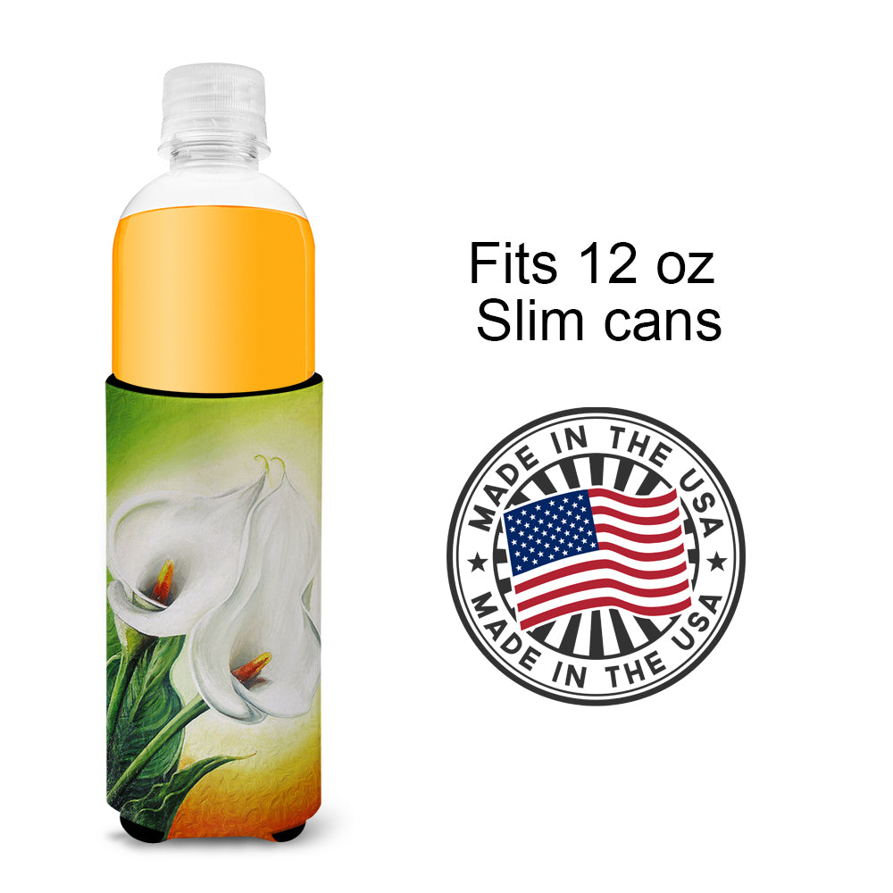 Lilies by Sinead Jones Ultra Beverage Insulators for slim cans JOS0274MUK  the-store.com.
