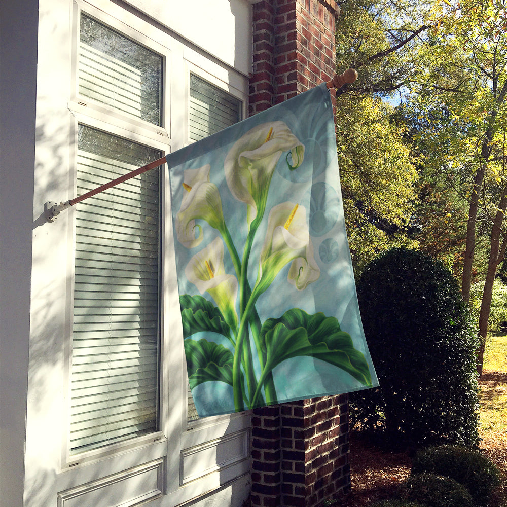 Arum Lilly by Judith Yates Flag Canvas House Size JYJ0070CHF