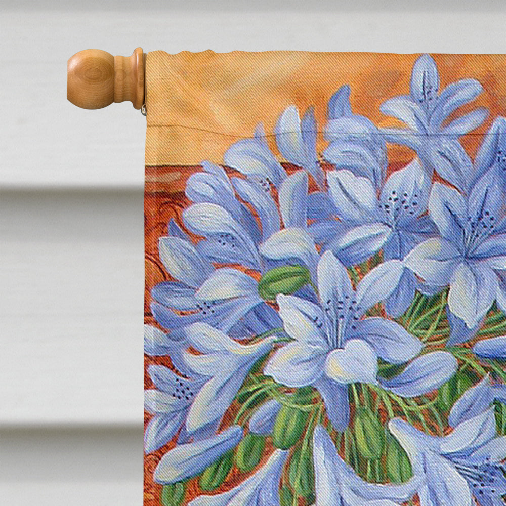 Agapanthus by Judith Yates Flag Canvas House Size JYJ0072CHF  the-store.com.
