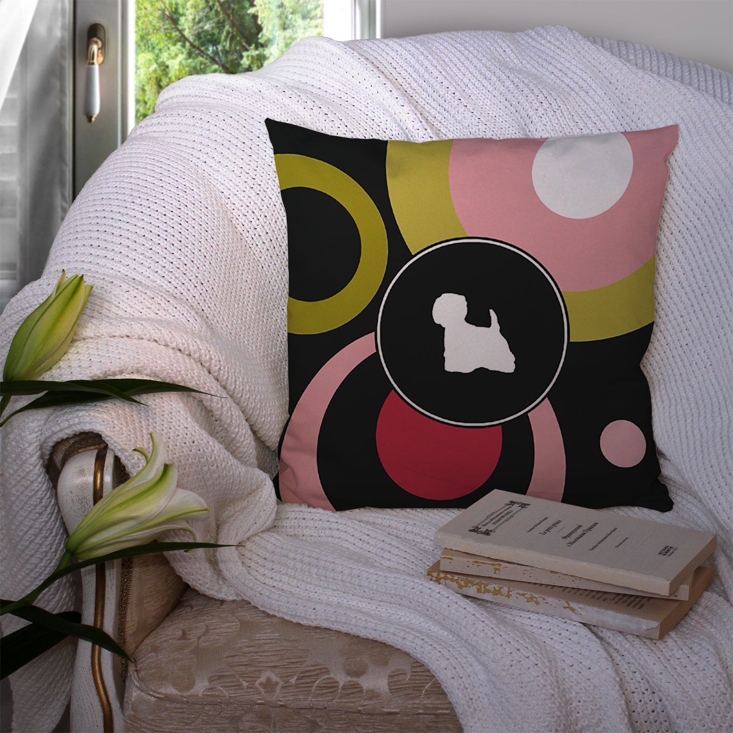 Westie Decorative Canvas Fabric Pillow - the-store.com