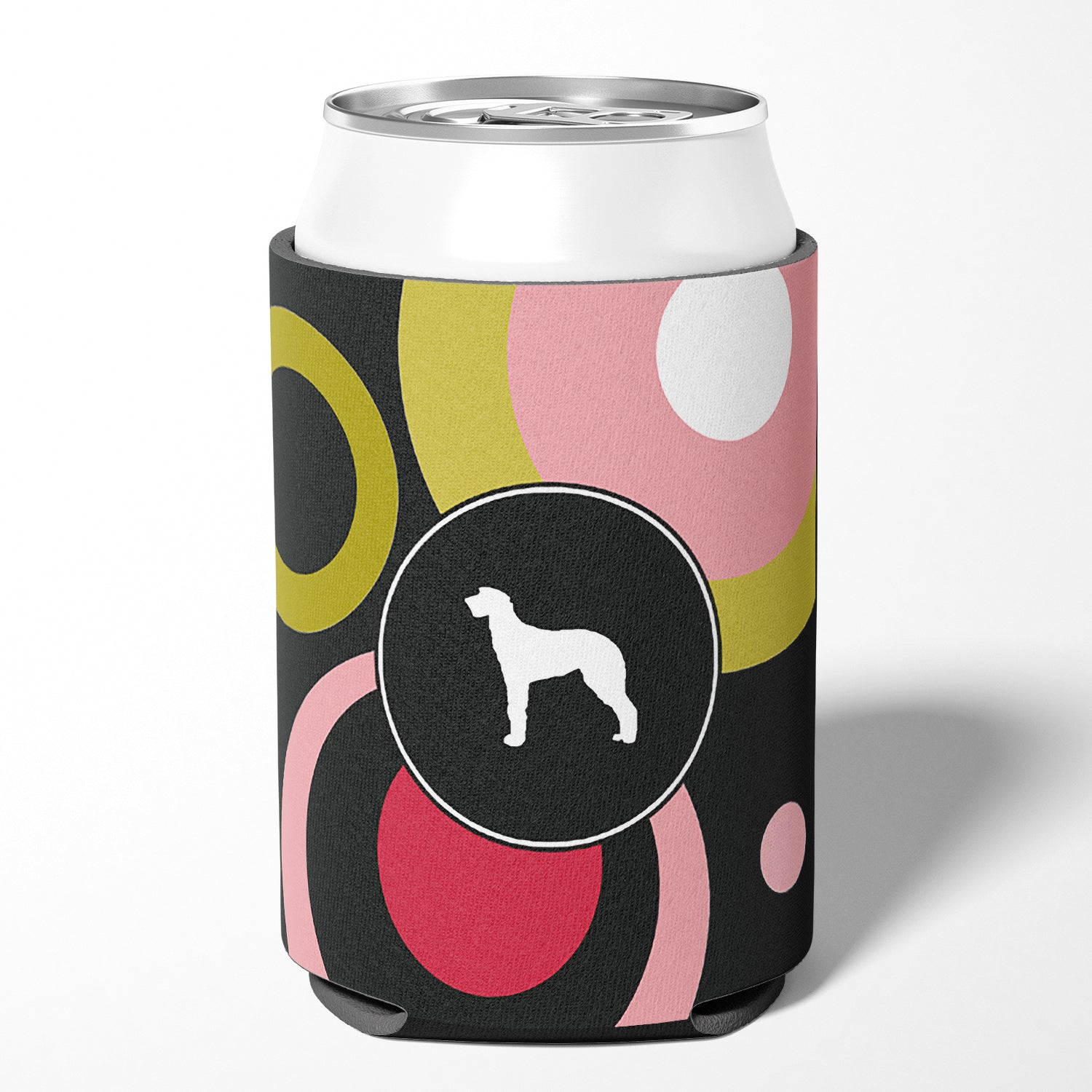 Scottish Deerhound  Can or Bottle Beverage Insulator Hugger.